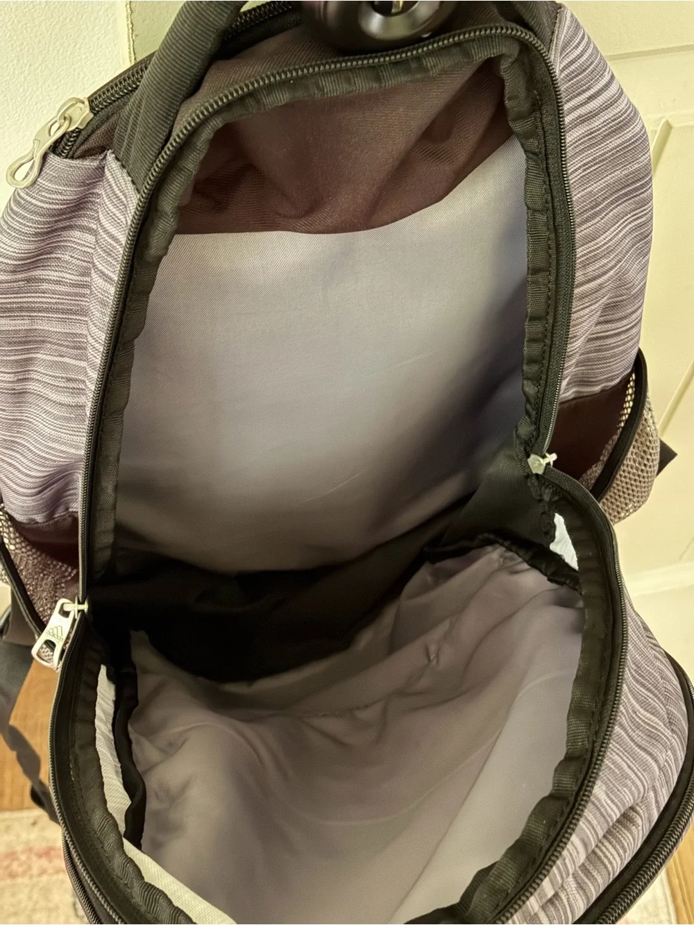 adidas Striker II Backpack - Gray Space Dye & Mint Green Accent